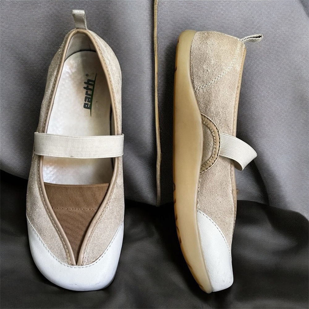 Kalso Earth Women's Tan and White Casual Shoes
